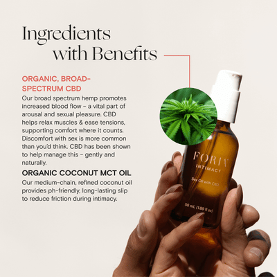 Sex Oil with CBD ingredients, Coconut oil & CBD
