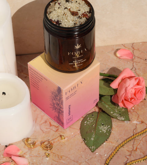 Meet Our Multibotanical Bath Salts with CBD.