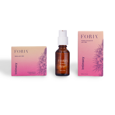 Foria Awaken and Melt Set, This bundle includes full sizes of our two Intimacy best-sellers Awaken Arousal Oil with CBD