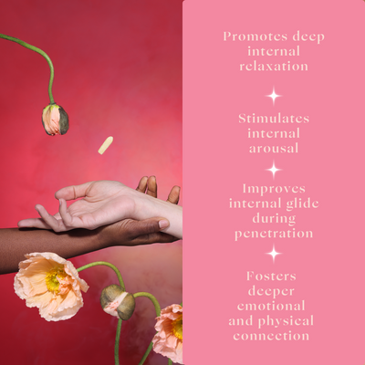 Intimacy Melts with CBD, internal relaxation and arousal, glide and intimacy