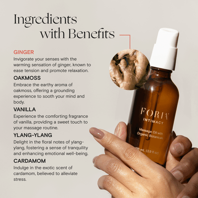 Massage Oil with Organic Botanicals Foria Massage Oil with Organic Botanicals Foria