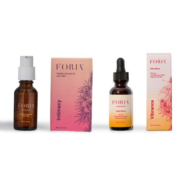 Foria Spring Awakening Duo product set on white background