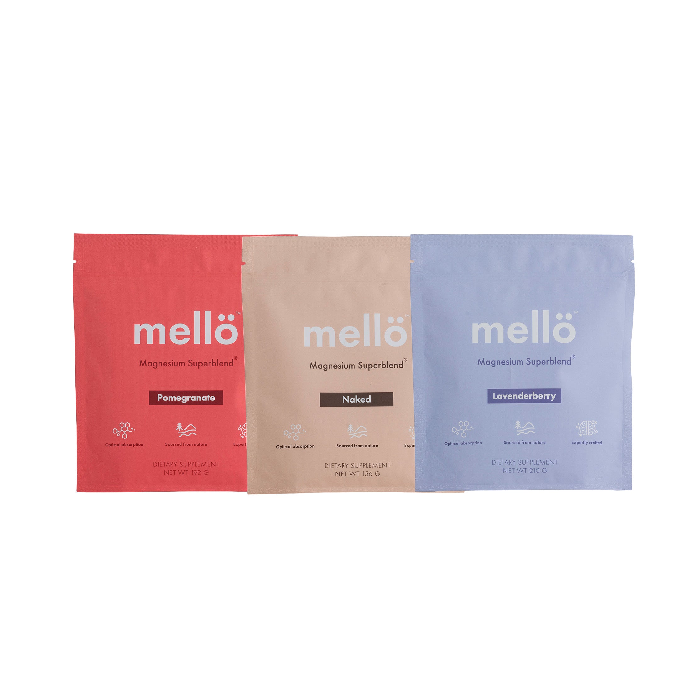 mellö Magnesium Pouch Variety Set
