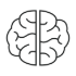 Illustration of a brain outline